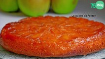 Gâteau tatin aux pommes caramélisées parfumé à la poudre de combava