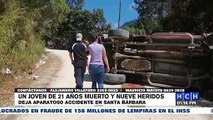 ¡Tragedia! Un muerto y varios heridos, deja aparatoso accidente en Santa Bárbara