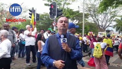 Manifestación en Medellín llegó a la Alpujarra