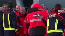 Los efectivos de la UME y de bomberos de la Comunidad de Madrid aterrizan tras su misión en Turquía
