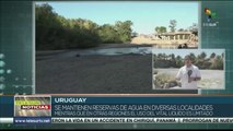 Autoridades uruguayas llaman a la racionalización del agua tras incremento de la sequia