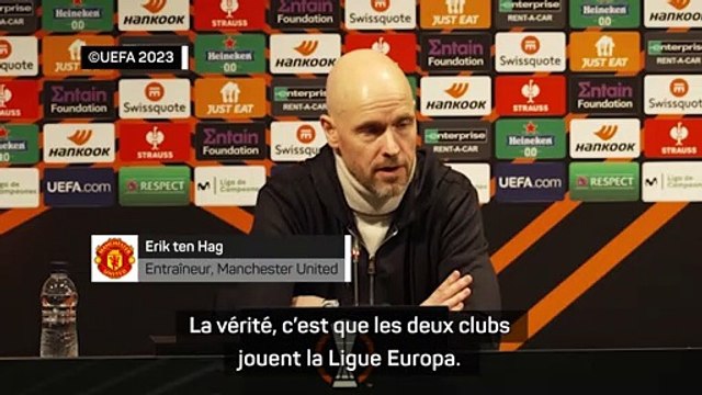 Erik ten Hag : La réalité actuelle des deux clubs, c'est la Ligue Europa