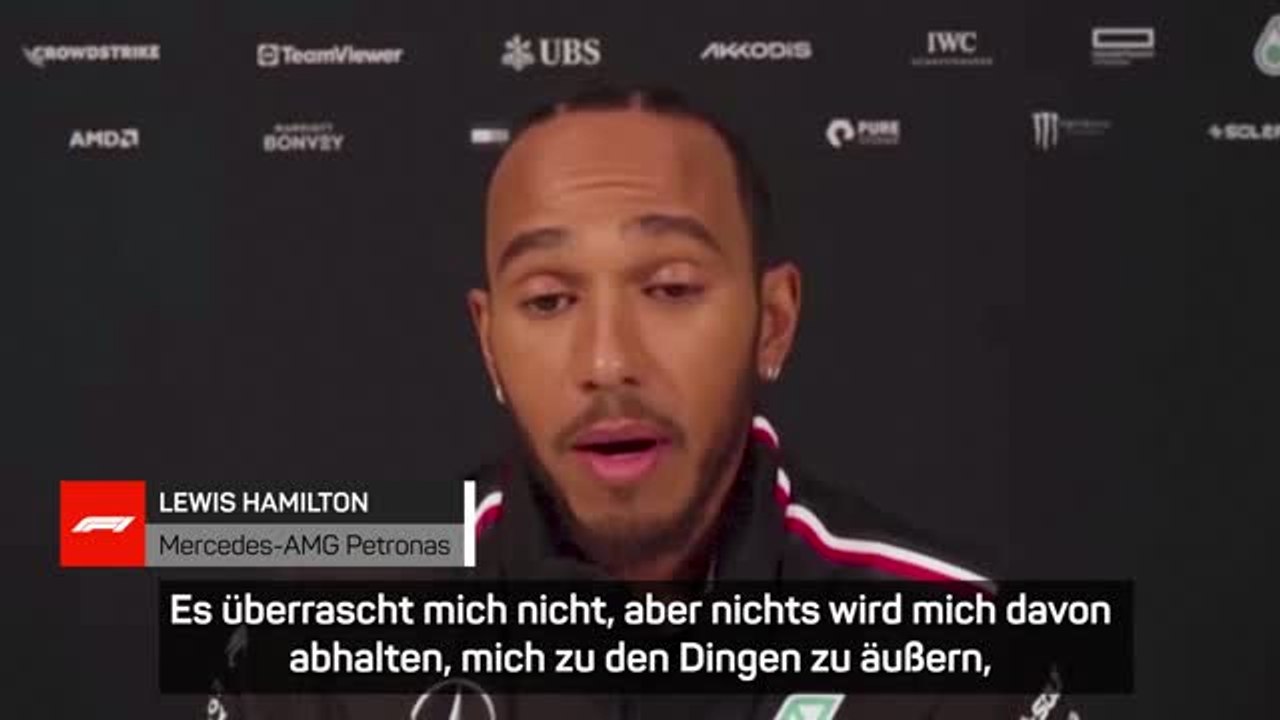 Hamilton mit klarer Kante zur Meinungsfreiheit
