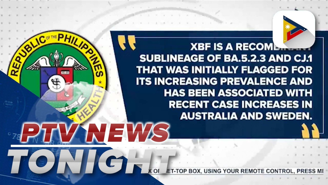 DOH detects first case of COVID-19 Omicron subvariant XBF in PH