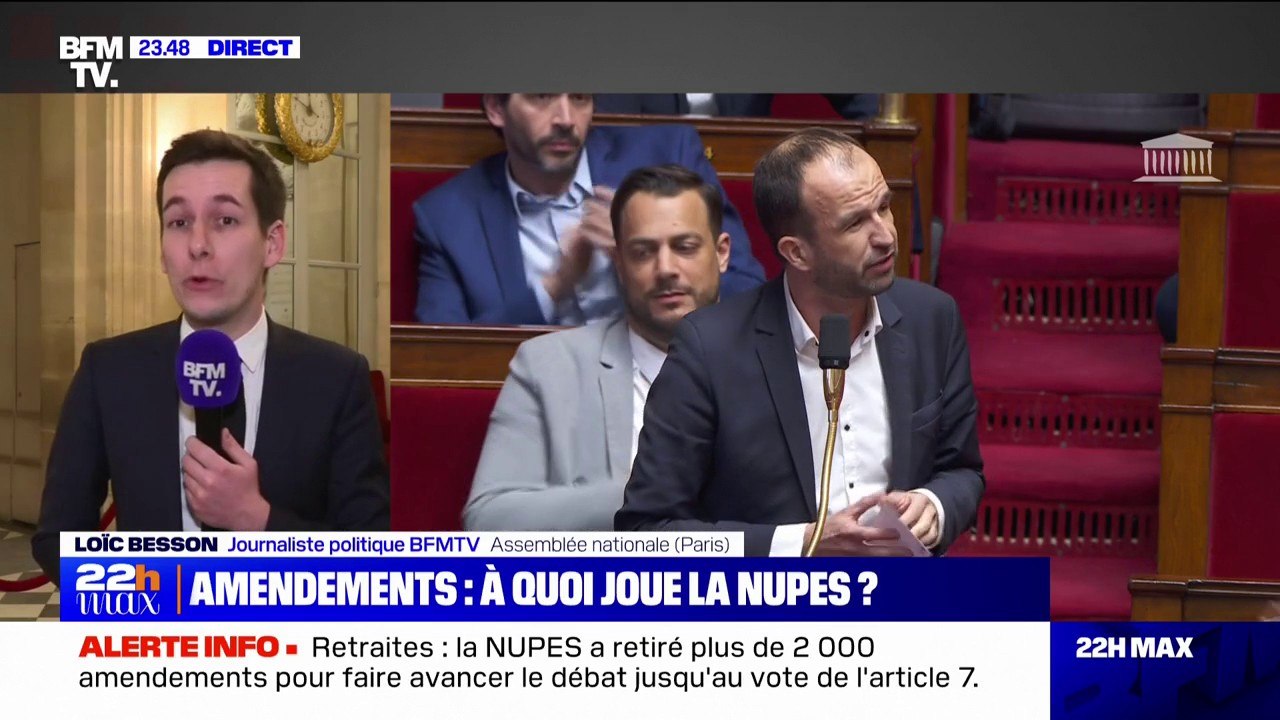 Retraites: la Nupes retire près de 3000 amendements pour faire avancer le débat jusqu'au vote de l'article 7