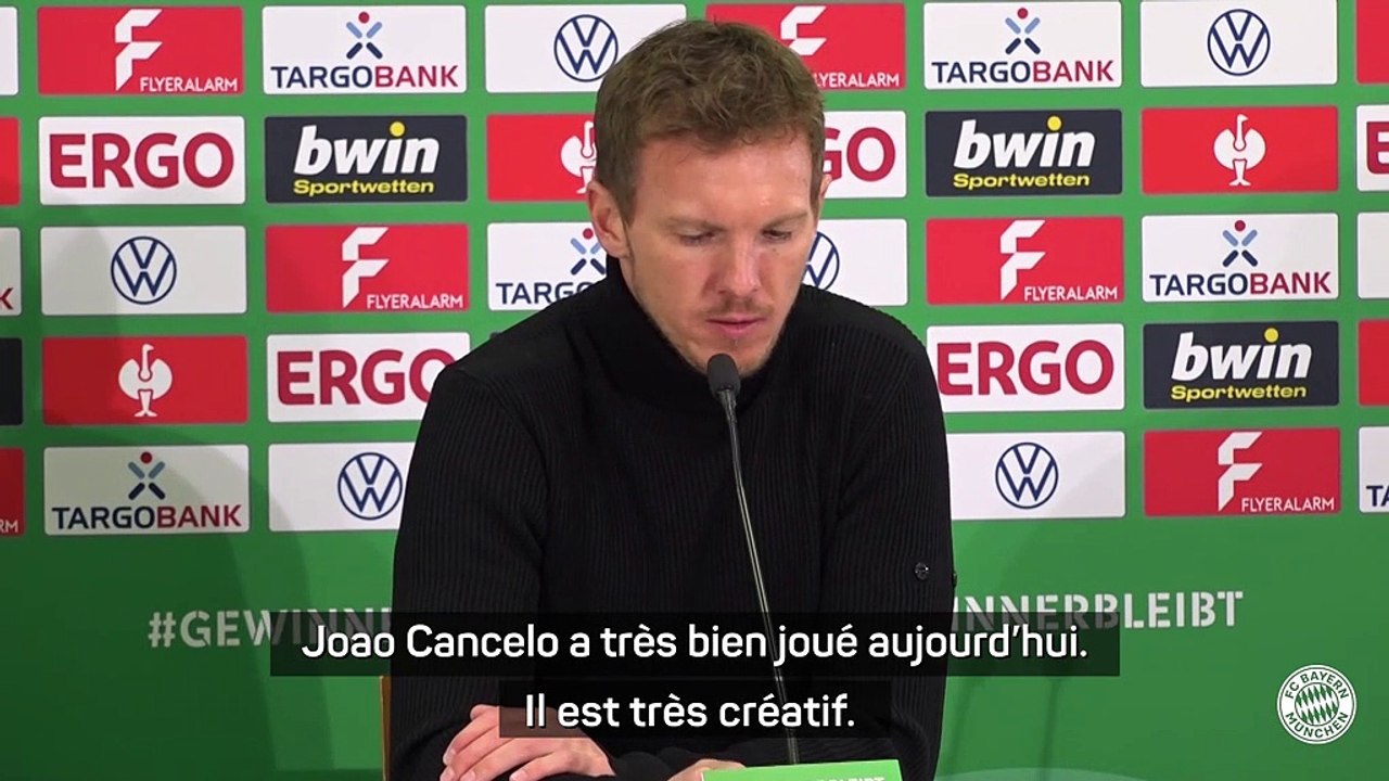 Coupe d'Allemagne - Nagelsmann : "Je n'avais pas beaucoup d'inquiétudes pour Cancelo"