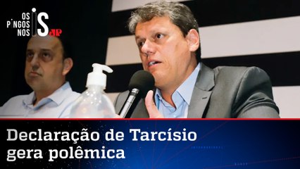Tarcísio afirma que 'pobre não sabe o que é direita, o que é esquerda'