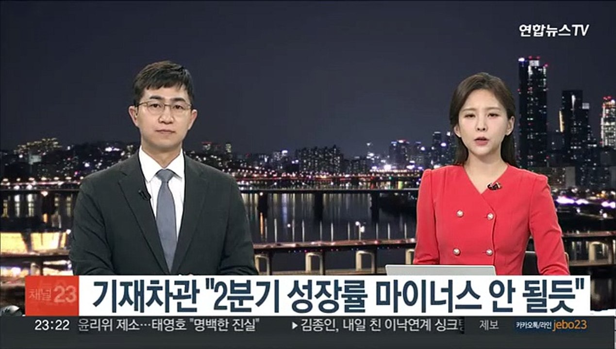 기재차관 "2분기 성장률 마이너스 될 것 같지 않다"