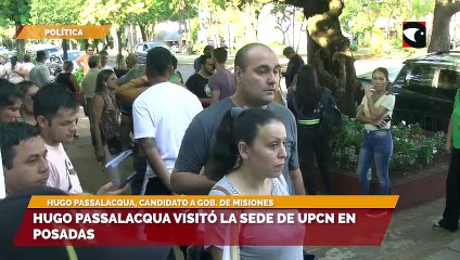 Hugo Passalacqua visitó la sede de UPCN en Posadas