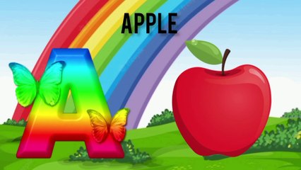 A for Apple Alphabet A to Z - ABCD Learning video - a to z reading - kids abc