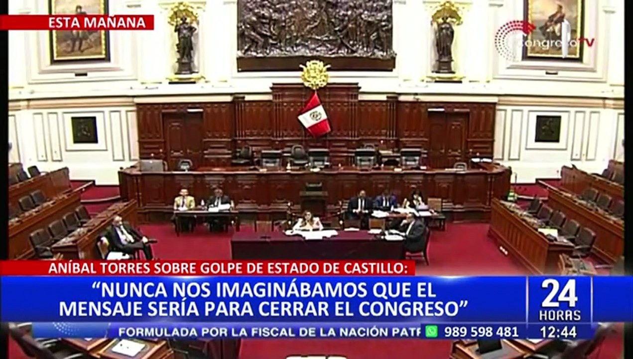 Aníbal Torres: "Nadie de los que estuvimos presentes sabíamos de la decisión de Castillo"