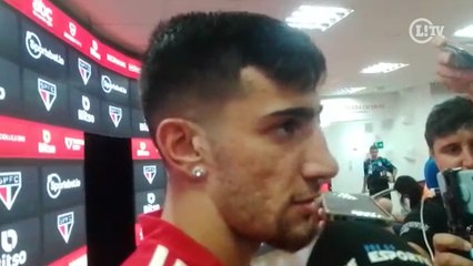 Download Video: Autor de golaço, Pedrinho explica comemoração na goleada do São Paulo sobre a Inter de Limeira