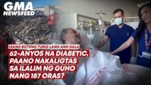62-anyos na diabetic, paano nakaligtas sa ilalim ng guho nang 187 oras? | GMA News Feed