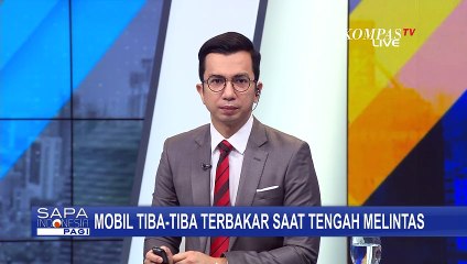 Sebuah Mobil Terbakar di SPBU Lumajang, Pengemudi Alami Luka Bakar di Tangan!