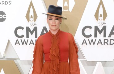 Pink is feeling 'giddy' ahead of her album release