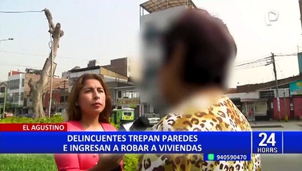 El Agustino: delincuentes trepan paredes y roban en viviendas
