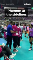Alyssa Valdez Supports Creamline from the Sidelines 🏐