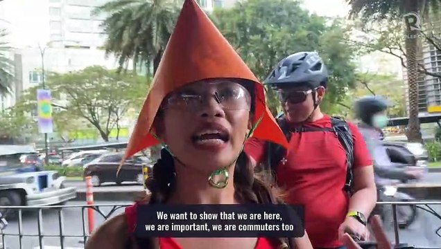 Cyclists, advocates protest proposed Ayala Avenue bike lane conversion