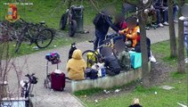 Monza, blitz al parco: il video dello spaccio