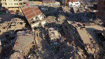 شاهد: مناظر جوية للأضرار التي لحقت بمدينة كهرمان مرعش