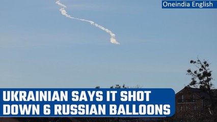 Download Video: Ukraine says it shot down six Russian balloons hovering over Kyiv, air alerts sounded |Oneindia News