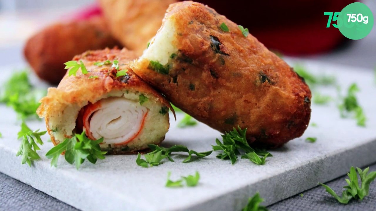 Croquettes de pommes de terre au surimi