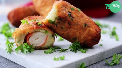 Croquettes de pommes de terre au surimi