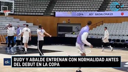 Rudy y Abalde entrenan con normalidad antes del debut en la Copa