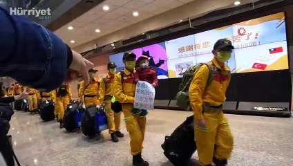 Ülkesine dönen Tayvanlı ekip alkışlarla karşılandı