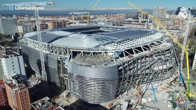 Así avanza la construcción del estadio Santiago Bernabéu