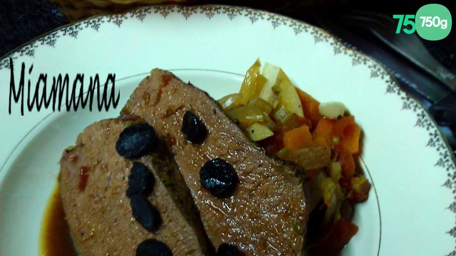 Bœuf façon rôti à basse température, jus de bœuf à la truffe