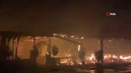 Alev alev yanan restoran küle döndü