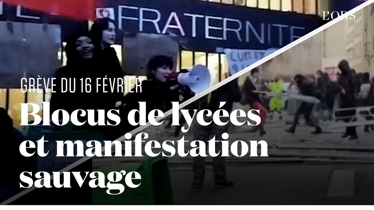 Blocus de lycées et cortège sauvage dans le Quartier latin contre la réforme des retraites