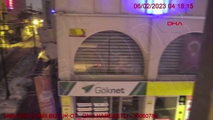 MALATYA'DA DEPREMDE BİNALARIN YIKILMASI KAMERADA