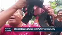 Pencuri Pakaian Dalam WanitaBabak BelurDikeroyok Warga