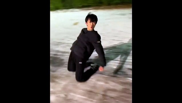 Célébration de Cristiano Ronaldo version verglas