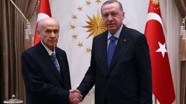 Cumhurbaşkanı Erdoğan, MHP Genel Başkanı Devlet Bahçeli ile bir araya geldi