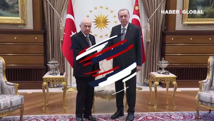 Cumhurbaşkanı Erdoğan ile Bahçeli'nin görüşmesi başladı
