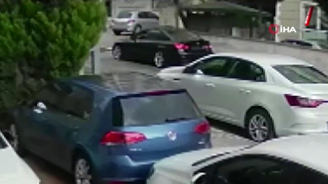 Pendik’te yardım tırının görevlisine silahlı saldırı anı kamerada
