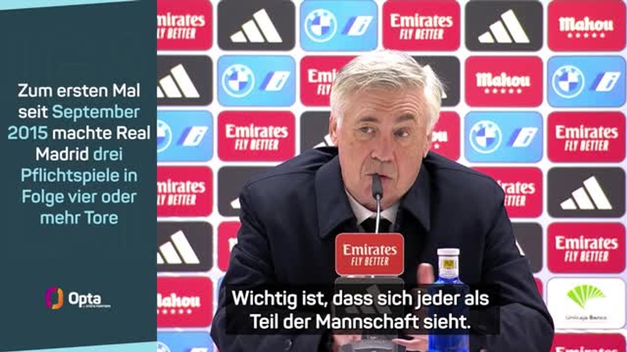 Ancelotti: 'Das sagen die Statistiken' über Kroos