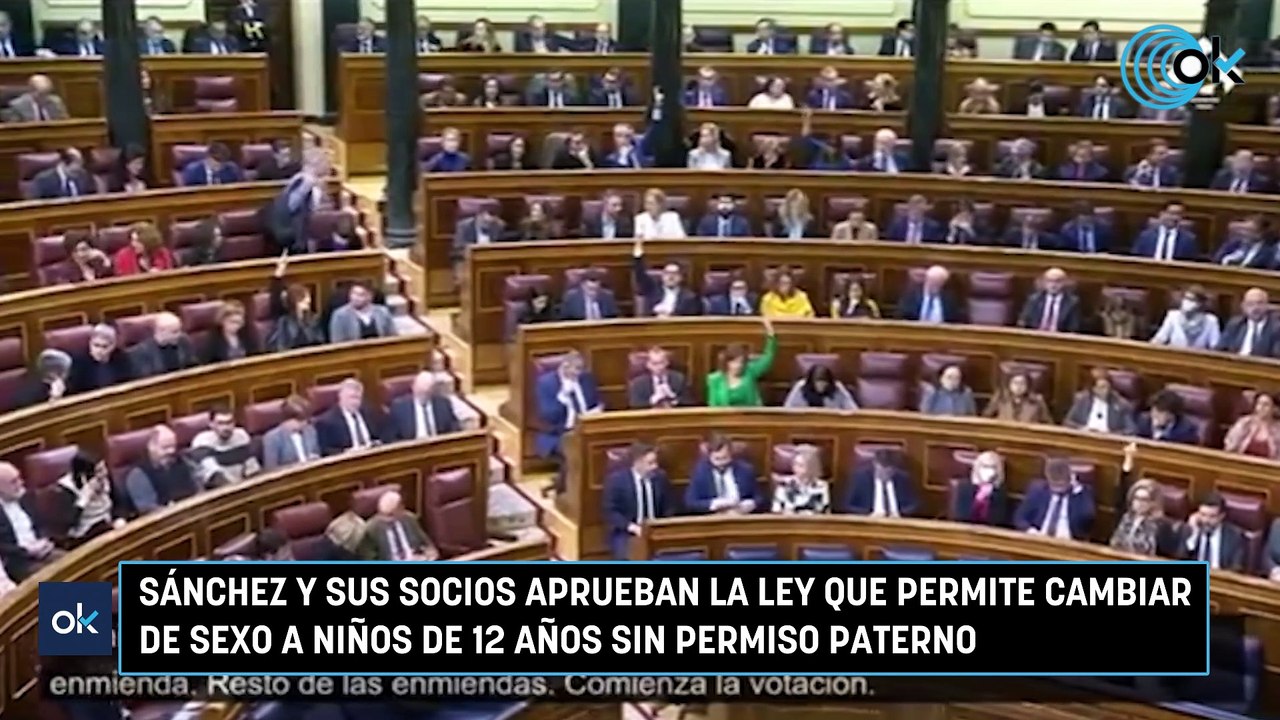 Sánchez y sus socios aprueban la ley que permite cambiar de sexo a niños de 12 años sin permiso paterno