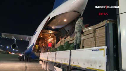 Uçaklar gelmeye devam ediyor... Haydar Aliyev Vakfı’ndan 105 ton insani yardım