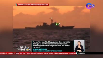 DFA, kinontra ang pahayag ng Chinese Foreign Ministry at sinuportahan ang PCG | SONA