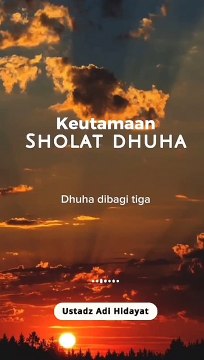 Keutamaan sholat Dhuha