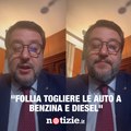 Salvini si esprime sulla decisione dello stop alla vendita di auto inquinanti dal 2035