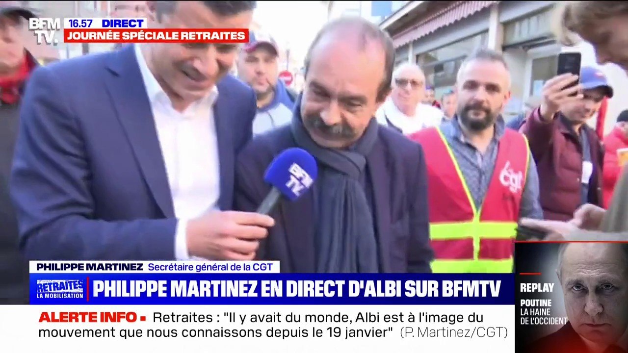 Philippe Martinez: "Albi est à l'image du mouvement que nous connaissons depuis le 19 janvier. C'est une France mobilisée"