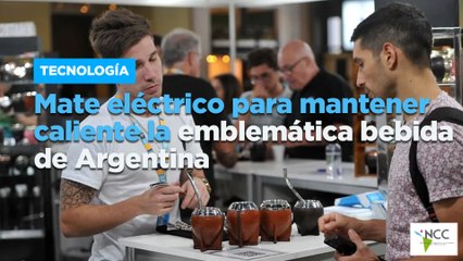 Mate eléctrico para mantener caliente la emblemática bebida de Argentina