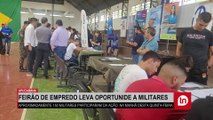 Ex-militares do Exército participam do Feirão de Emprego, em Apucarana
