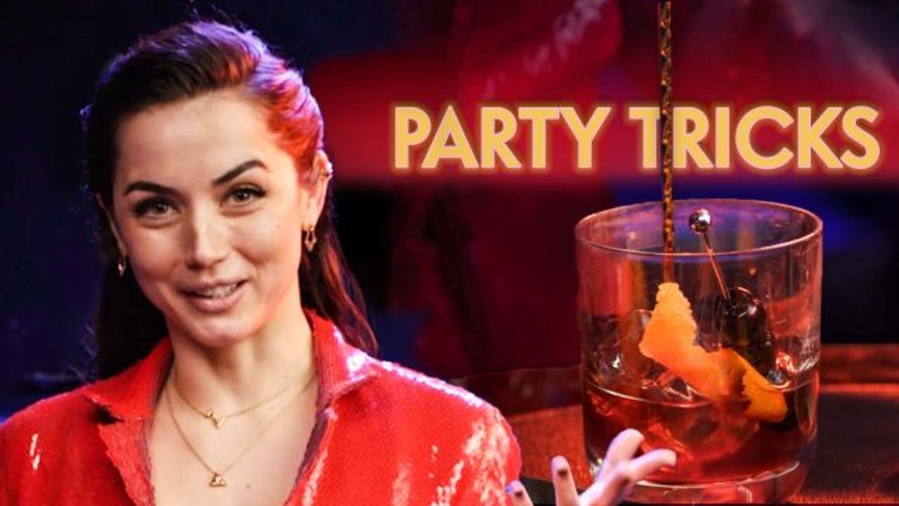 Ana de Armas Makes the Perfect Old Fashioned | Party Tricks