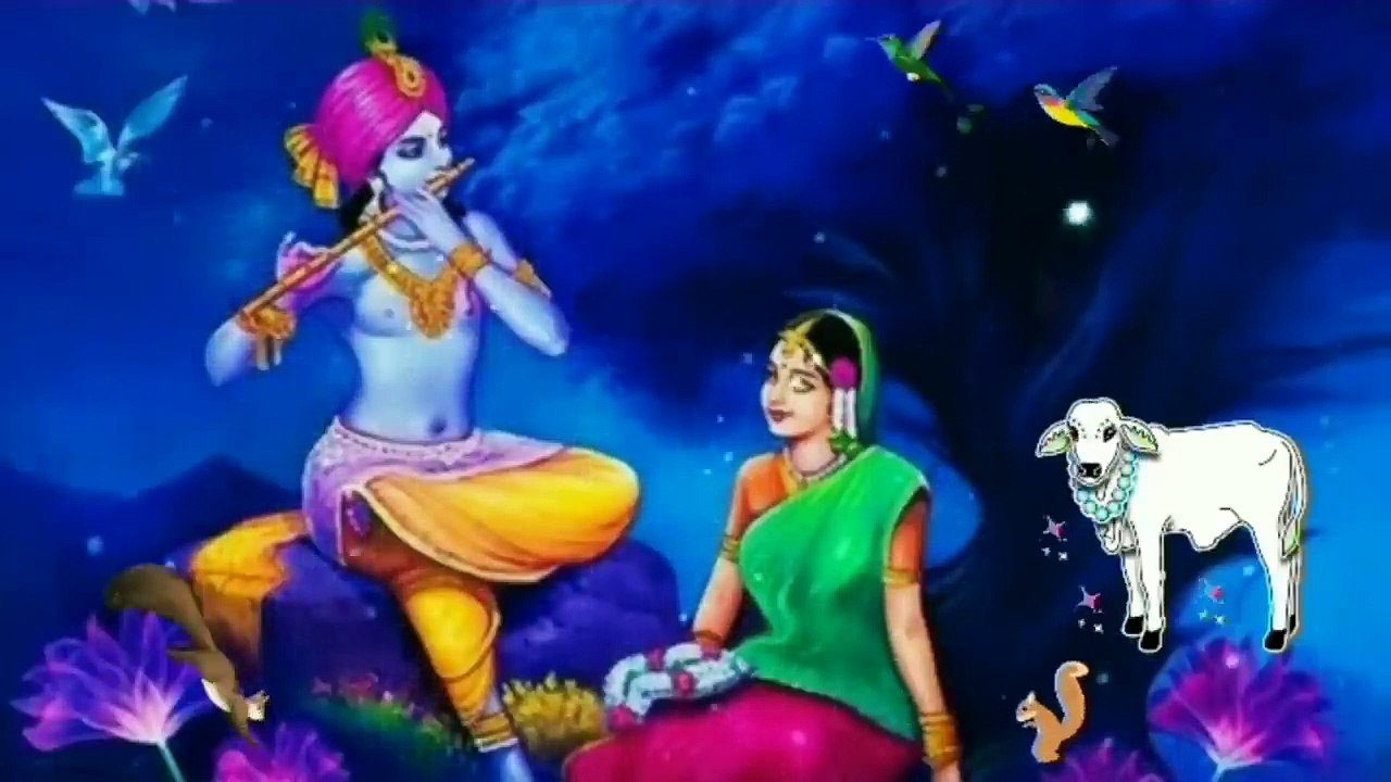 1 Hour Long RADHA KRISHNA Flute Song | Radha krishna Flute Music 1 hour long | Relaxing, Meditation